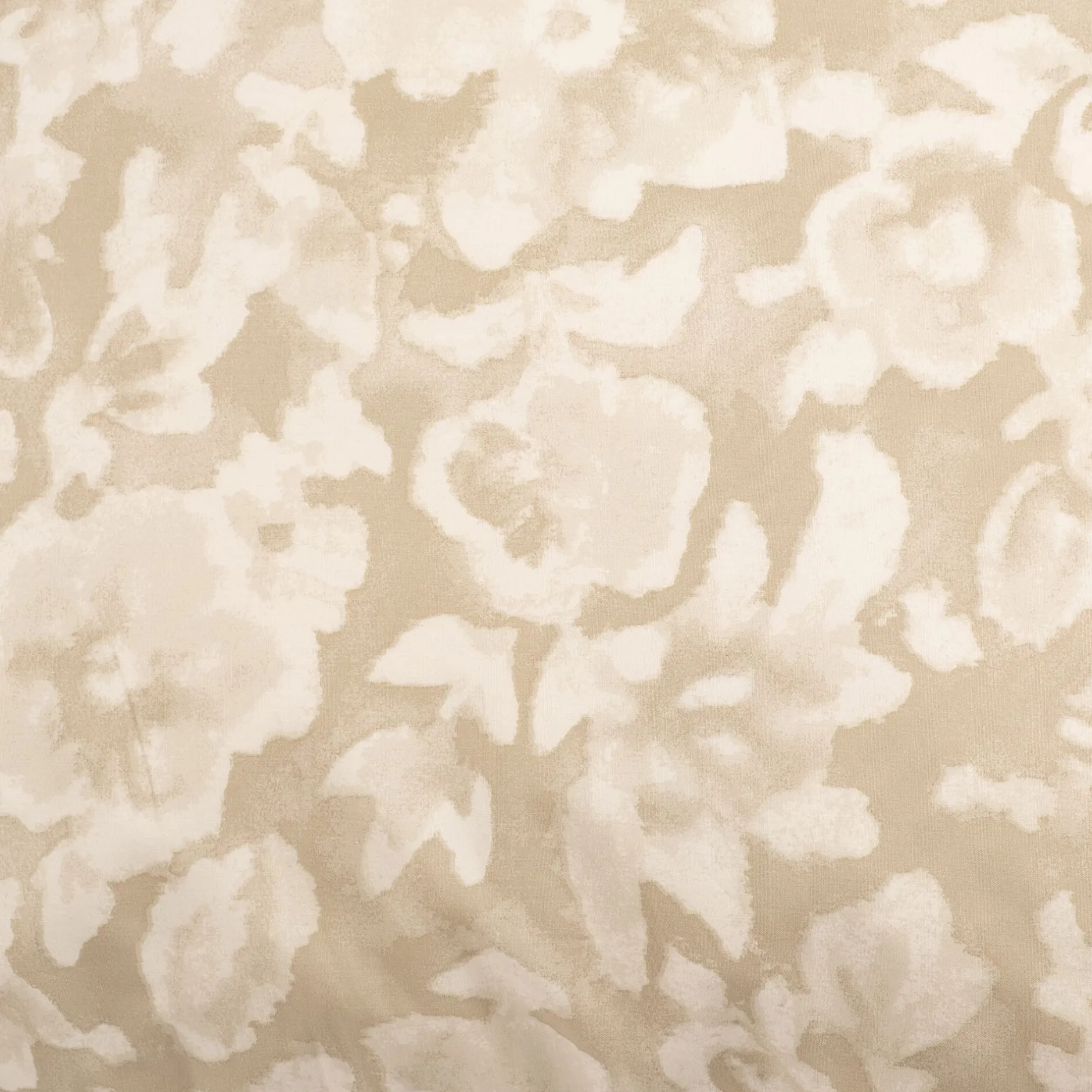 Parure De Lit*alinea Housse de couette 240x220cm et 2 taies d'oreiller 63x63cm en percale de coton motif floral - Beige