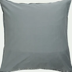 Parure De Lit*alinea Housse de couette 240x220cm et 2 taies d'oreiller 63x63cm en coton lavé - Bleu