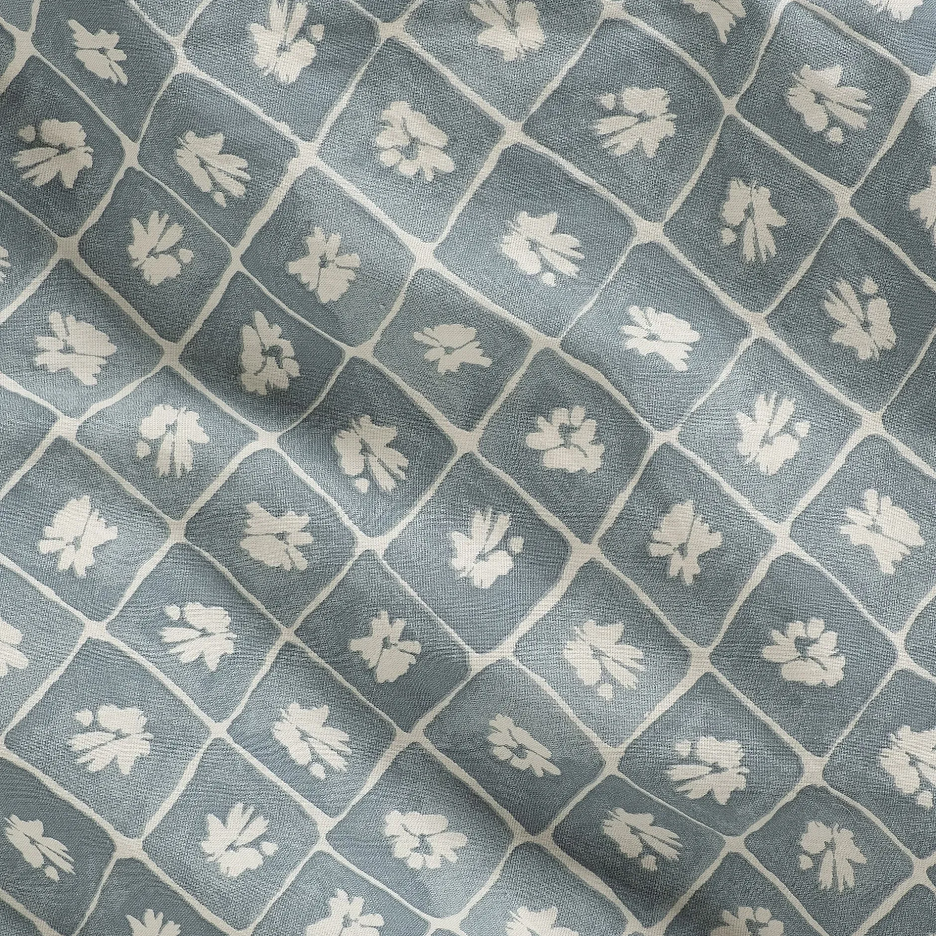 Parure De Lit*alinea Housse de couette 240x220cm et 2 taies d'oreiller 63x63cm en coton lavé - Bleu