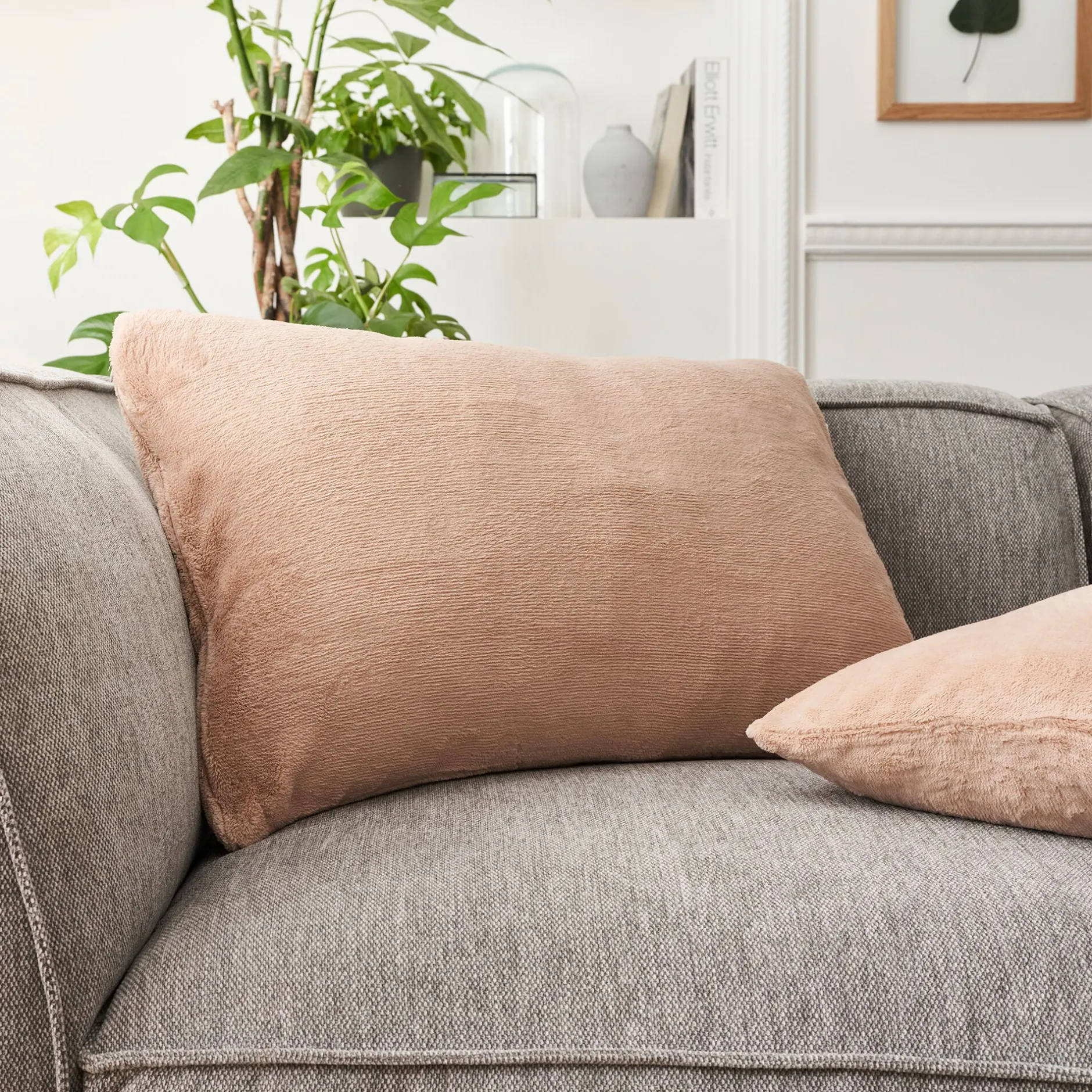 Housse De Coussin*alinea Housse de coussin effet polaire 40x60cm - argile Rose