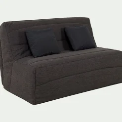 Housse Clic-Clac & Bz*alinea Housse pour canapé BZ et 2 housses de coussin 160x200cm - Gris anthracite