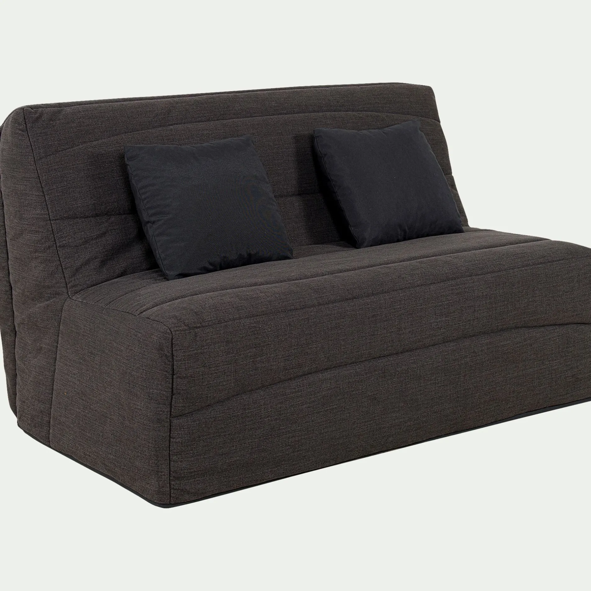 Housse Clic-Clac & Bz*alinea Housse pour canapé BZ et 2 housses de coussin 160x200cm - Gris anthracite