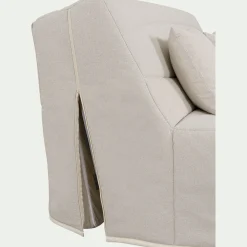 Housse Clic-Clac & Bz*alinea Housse pour canapé BZ et 2 housses de coussin 160x200 cm - Beige