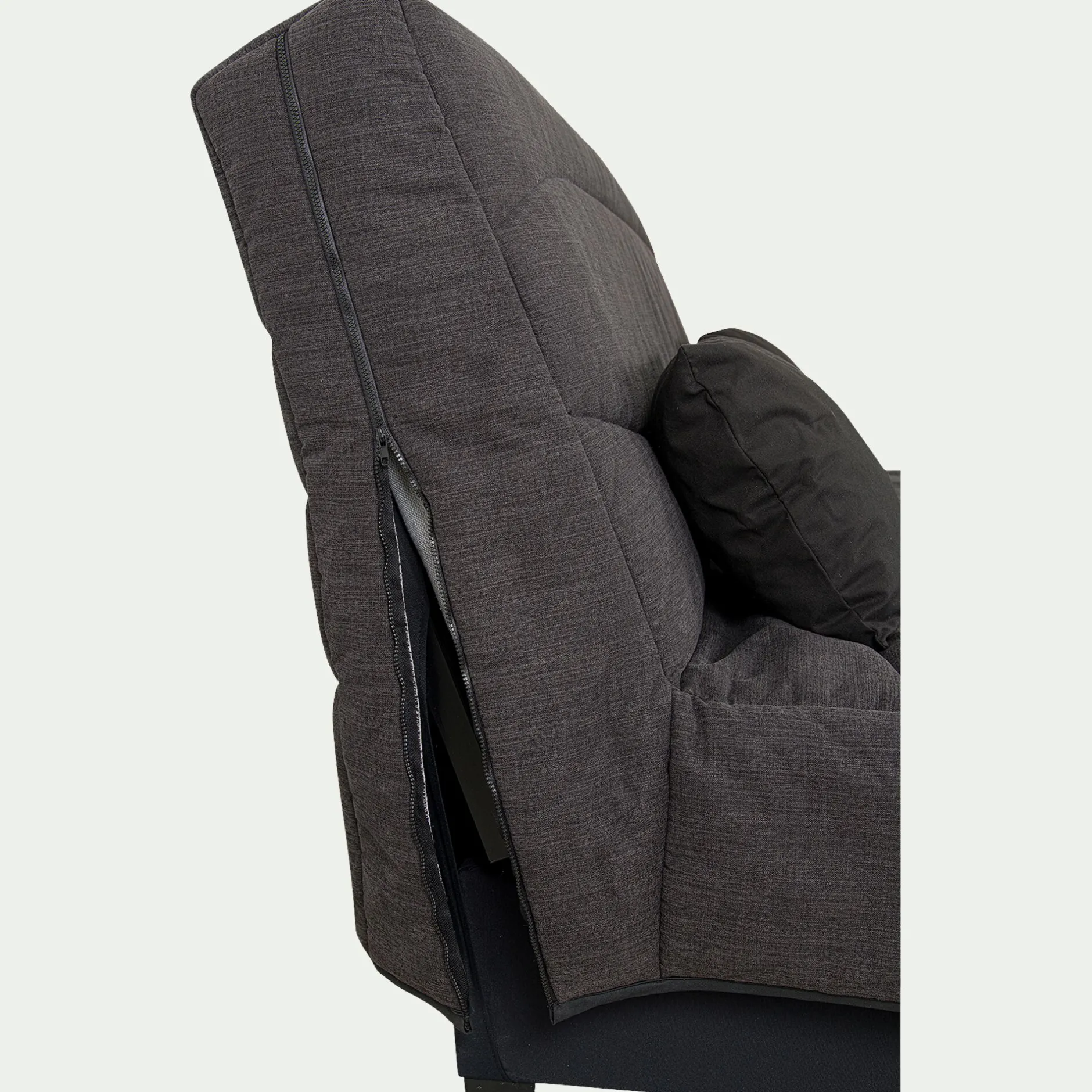 Housse Clic-Clac & Bz*alinea Housse pour clic-clac 130x190cm et 2 housses de coussin - anthracite Gris