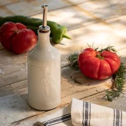 Salière Et Poivrière*alinea Huilier en céramique 40cl - Blanc