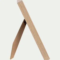 Matelas Enfant|Déco Murale*alinea Illustration encadrée motif Sarah en robe bleue 12x17cm - Bois clair