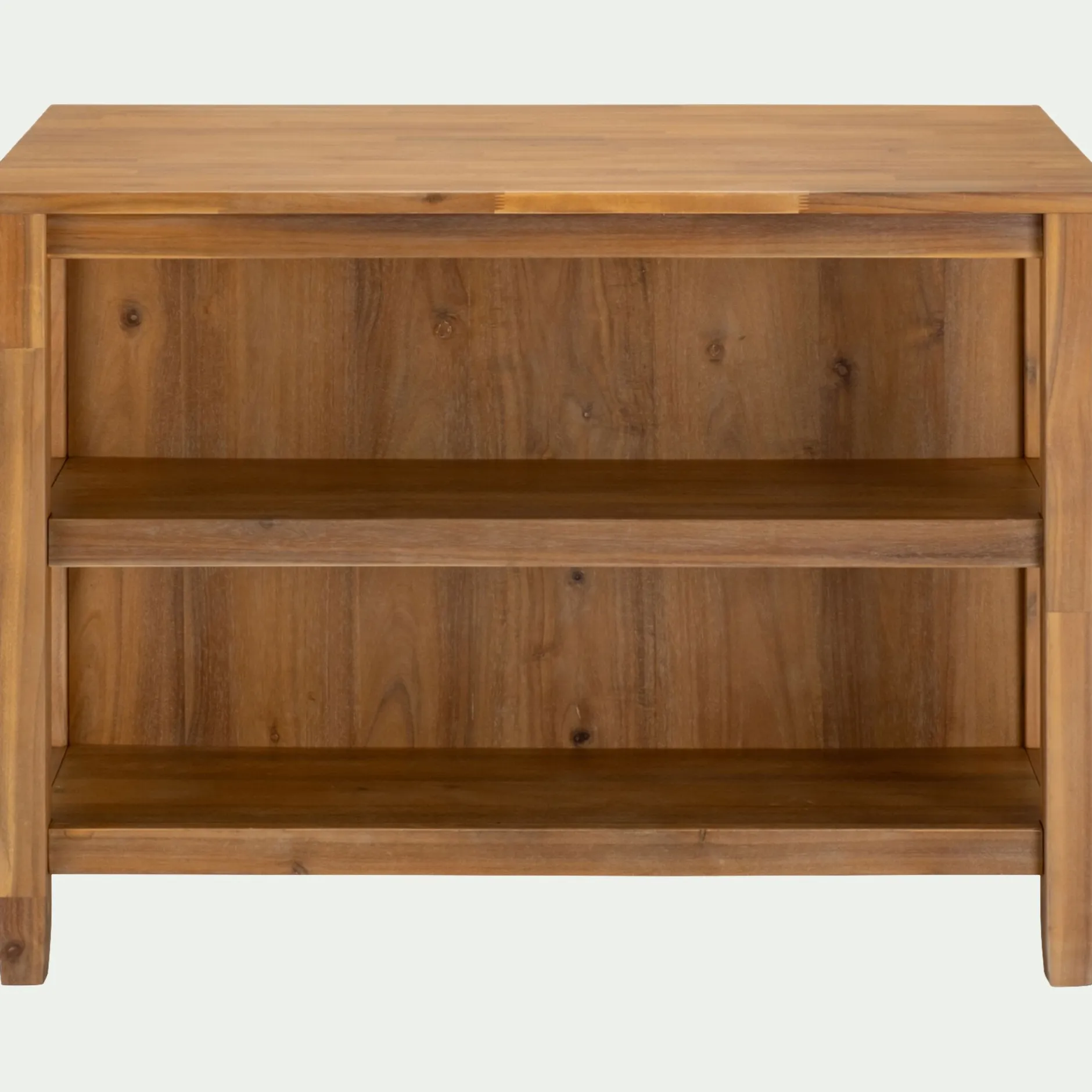 Îlot Central*alinea Ilot central de cuisine avec rangement en acacia L125cm - Bois foncé