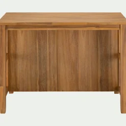 Îlot Central*alinea Ilot central de cuisine avec rangement en acacia L125cm - Bois foncé