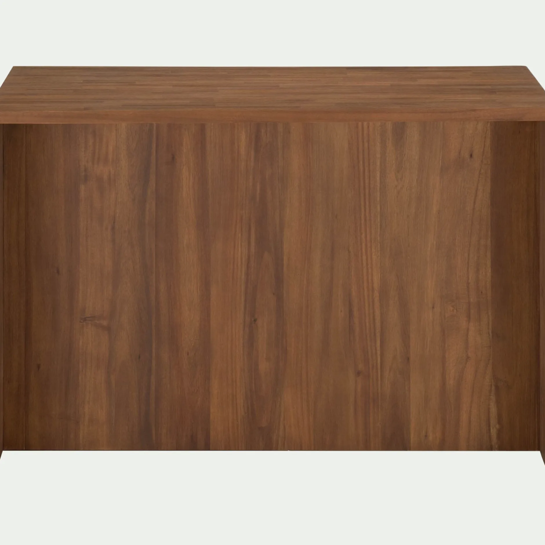 Îlot Central*alinea Ilot central de cuisine avec rangement en acacia L140cm - Bois foncé