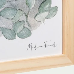 Matelas Enfant|Déco Murale*alinea Image aquarelle encadrée famille de koalas - A4 Naturel