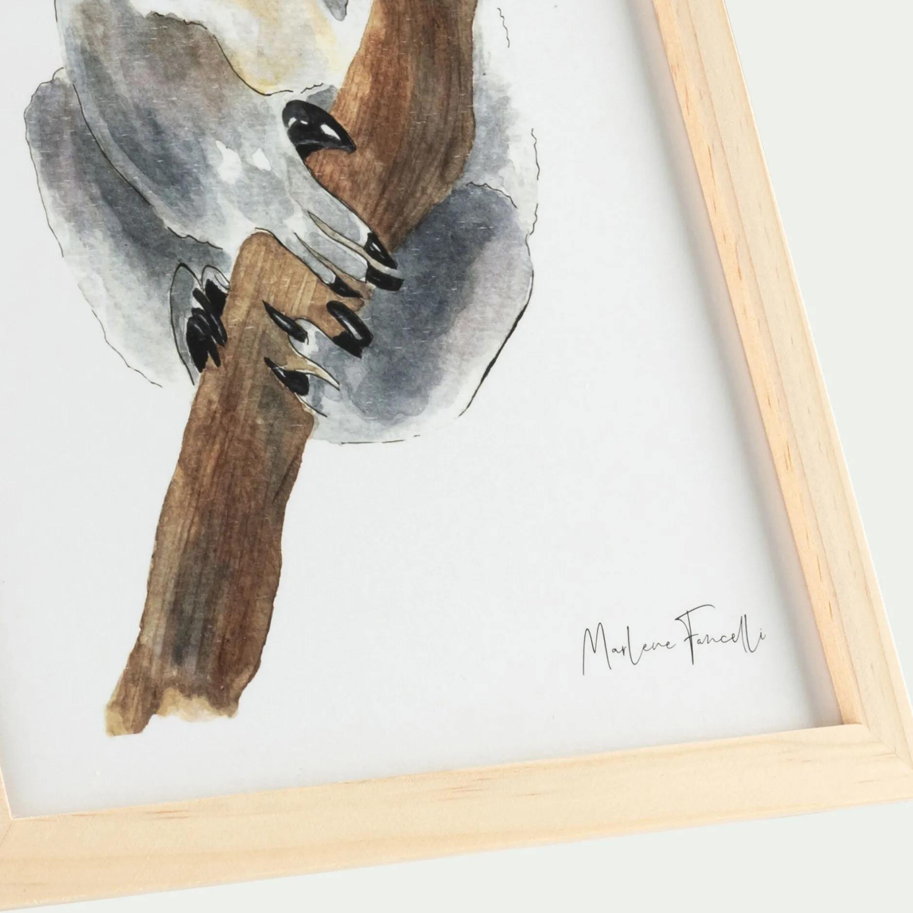 Matelas Enfant|Déco Murale*alinea Image aquarelle encadrée Koala - A4 Beige