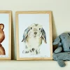 Matelas Enfant|Déco Murale*alinea Image aquarelle encadrée Lapin bélier - A4