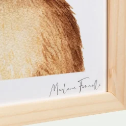 Matelas Enfant|Déco Murale*alinea Image aquarelle encadrée ourson - A4