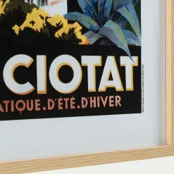Toile, Tableau Et Affiche*alinea Image encadrée de La Ciotat 53x73cm Bleu