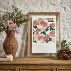 Toile, Tableau Et Affiche*alinea Image encadrée d'hortensias 45x63cm - Rose