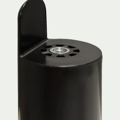 Pied De Sommier*alinea Jeu de 4 pieds de sommier cadre à lattes H22cm - Noir