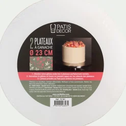 Ustensile Pour Pâtisserie*alinea Kit disques de lissage ganache 23cm - Blanc