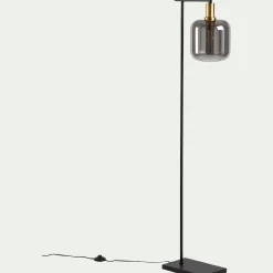 Lampadaire Droit*alinea Lampadaire en acier - Noir
