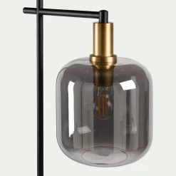 Lampadaire Droit*alinea Lampadaire en acier - Noir