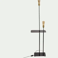 Pied De Lampadaire|Lampadaire Droit*alinea Lampadaire en métal H135cm - Noir