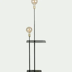 Pied De Lampadaire|Lampadaire Droit*alinea Lampadaire en métal H135cm - Noir
