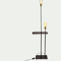 Pied De Lampadaire|Lampadaire Droit*alinea Lampadaire en métal H135cm - Noir