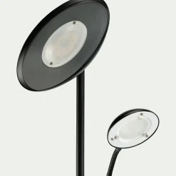 Lampadaire Droit*alinea Lampadaire électrifié droit en acier H180cm - Noir