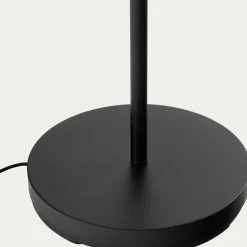 Lampadaire Droit*alinea Lampadaire électrifié droit en acier H180cm - Noir