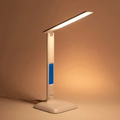Lampe De Bureau*alinea Lampe à clapet tactile avec écran - H33,5cm Blanc