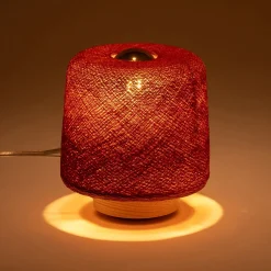 Lampe Chambre Enfant|Commode Enfant*alinea Lampe à poser en hêtre H16cm - cuivre tanné Rouge