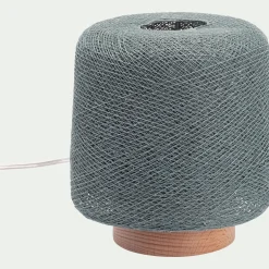 Lampe Chambre Enfant|Commode Enfant*alinea Lampe à poser en hêtre H16cm - de gris Vert