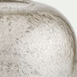 Lampe À Poser*alinea Lampe à poser en verre bullé D24cm - Transparent