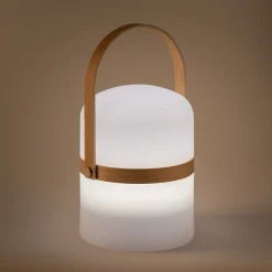 Luminaire Exterieur|Lampe Et Lampadaire D'Extérieur*alinea Lampe à poser extérieur nomade H26,50xD14,50cm - Blanc