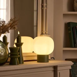 Lampe À Poser*alinea Lampe à poser électrifiée en verre et en fer - Vert