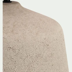 Lampe À Poser*alinea Lampe à poser électrifiée en céramique et coton D35cm - sable Beige