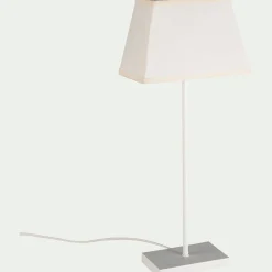 Lampe De Chevet|Lampe À Poser*alinea Lampe à poser électrifiée en coton H47cm - Blanc