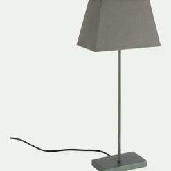 Lampe De Chevet|Lampe À Poser*alinea Lampe à poser électrifiée en coton - cèdre H47cm Vert