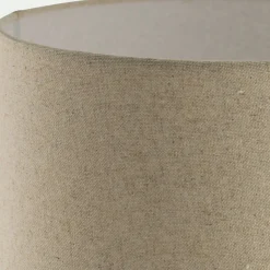 Lampe À Poser*alinea Lampe à poser électrifiée en céramique et lin H55cm - Blanc