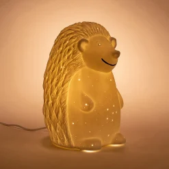 Lampe Chambre Enfant|Commode Enfant*alinea Lampe à poser électrifiée forme hérisson en porcelaine H19,8cm - Blanc