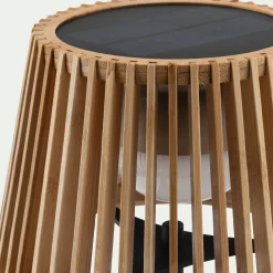 Luminaire Exterieur|Lampes Solaires & Nomades*alinea Lampe à poser solaire en bambou H36cm - Naturel