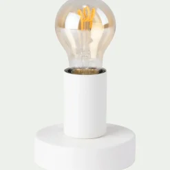 Applique Murale*alinea Lampe applique en métal D10xH9cm Blanc