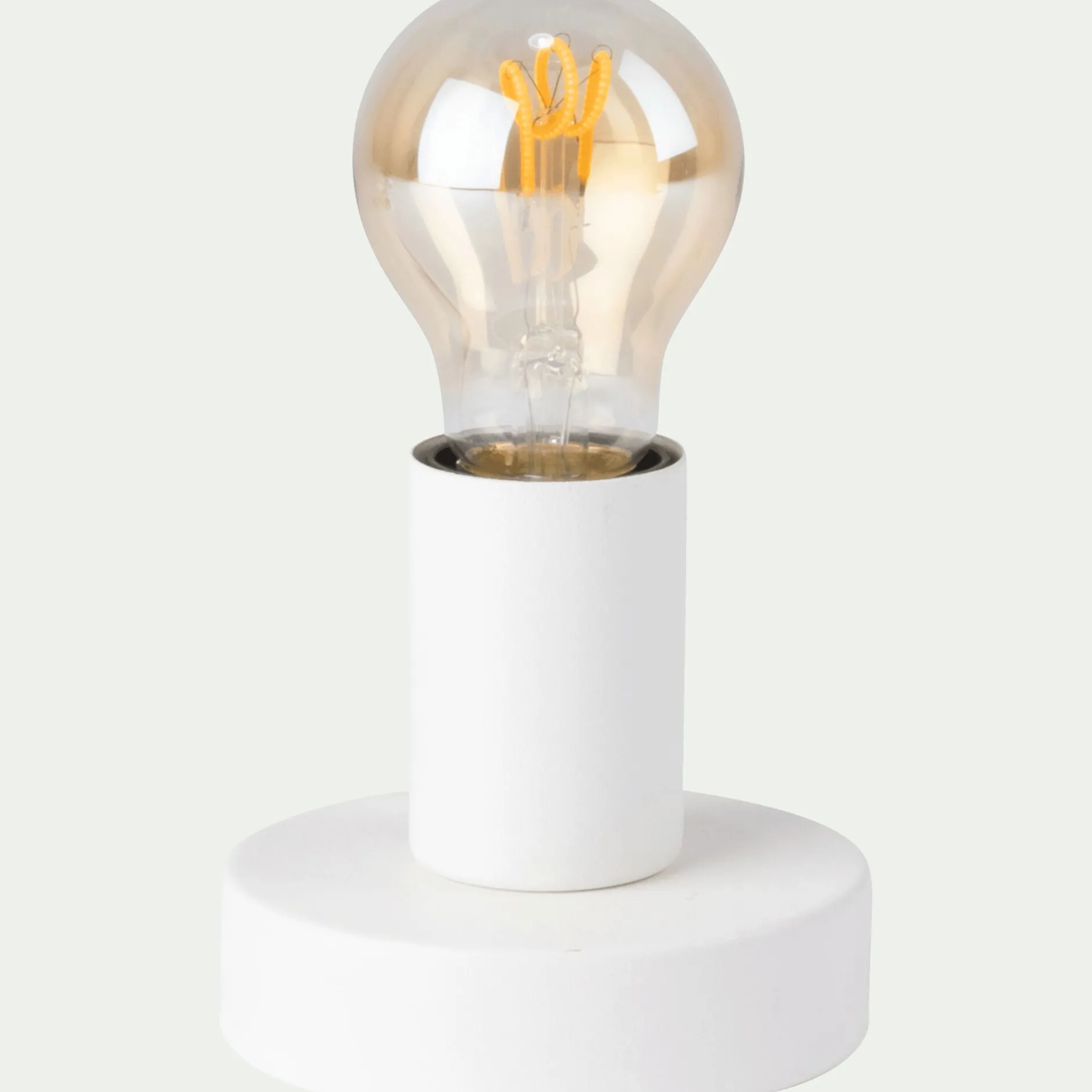 Applique Murale*alinea Lampe applique en métal D10xH9cm Blanc