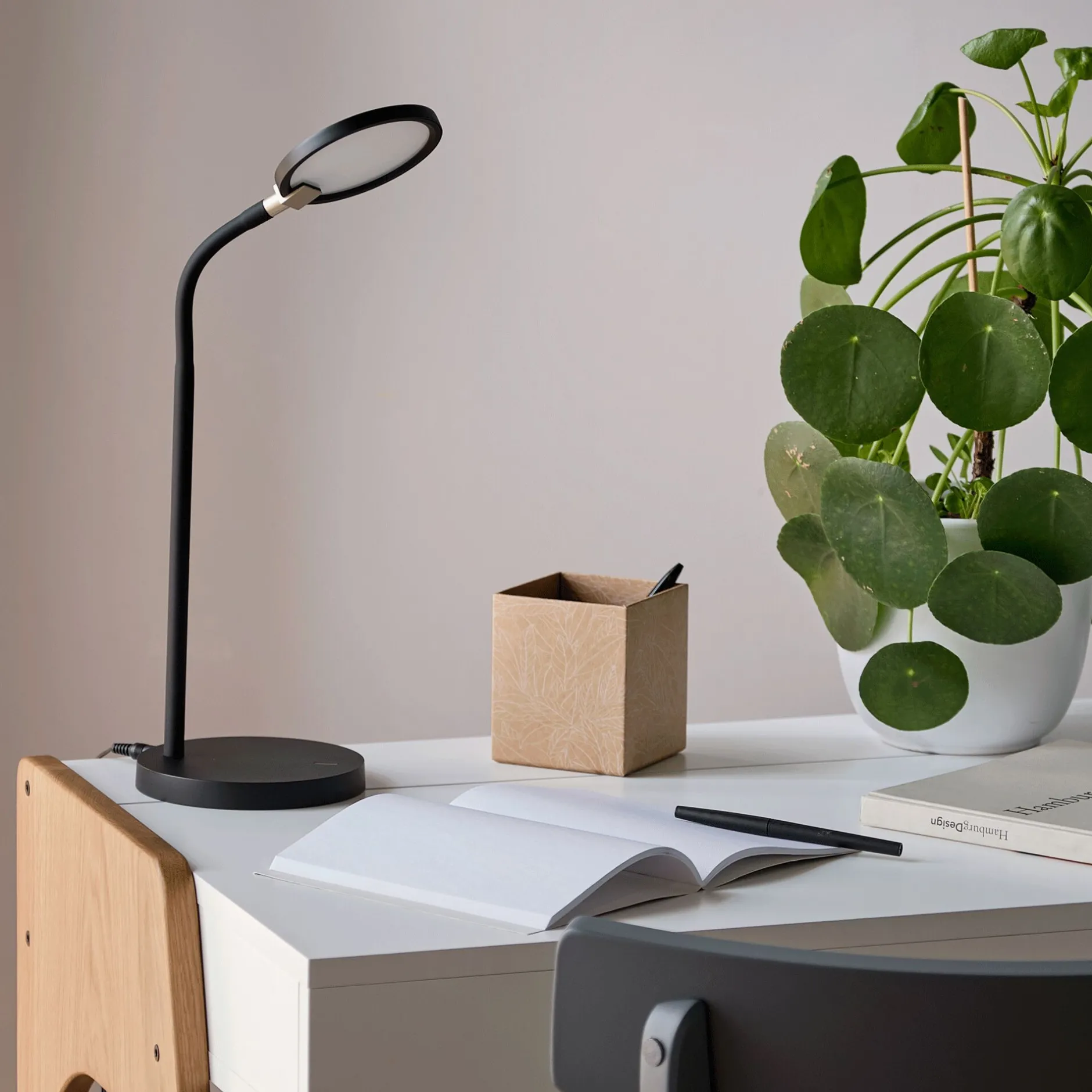 Lampe De Bureau|Lampe À Poser*alinea Lampe de bureau avec variateur H31,50cm - Noir