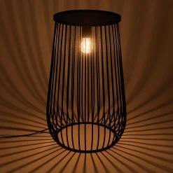 Lampe À Poser*alinea Lampe de sol en métal - H61,3xD40cm Noir