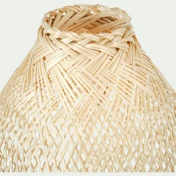 Lampe À Poser*alinea Lampe de sol électrifiée en bambou D30cm - Naturel