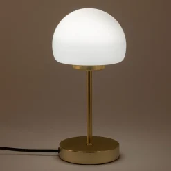 Lampe À Poser*alinea Lampe électrifiée tactile en acier et verre H29cm - Doré