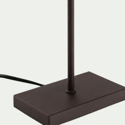 Lampe De Chevet|Lampe À Poser*alinea Lampe métal avec abat-jour H47cm - taupe clair Marron