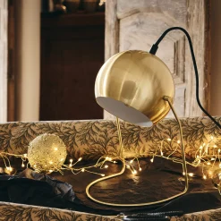 Lampe Chambre Enfant|Commode Enfant*alinea Lampe ronde en métal H26cm Doré