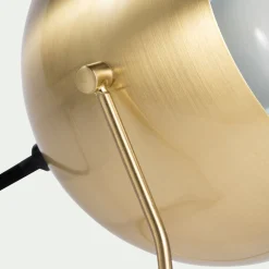 Lampe Chambre Enfant|Commode Enfant*alinea Lampe ronde en métal H26cm Doré