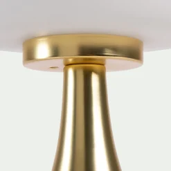 Lampe À Poser*alinea Lampe tactile en métal et verre D14,6xH26cm - Doré